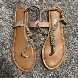 Trendy Women's Rose Gold Sandals